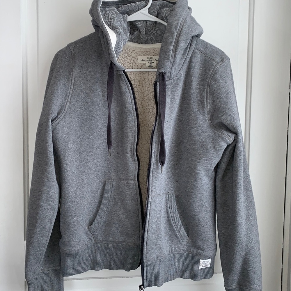 H&M L.O.G.G. -  Super thick and soft heather gray zip up hoodie